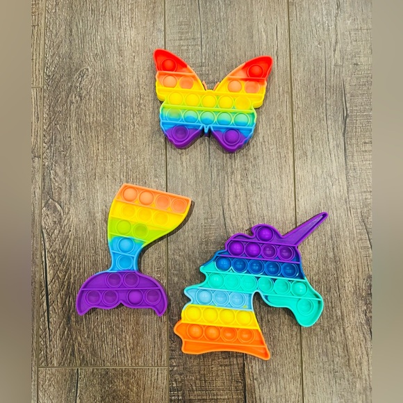 Other - 6 Large Pop Its Fidget Toys